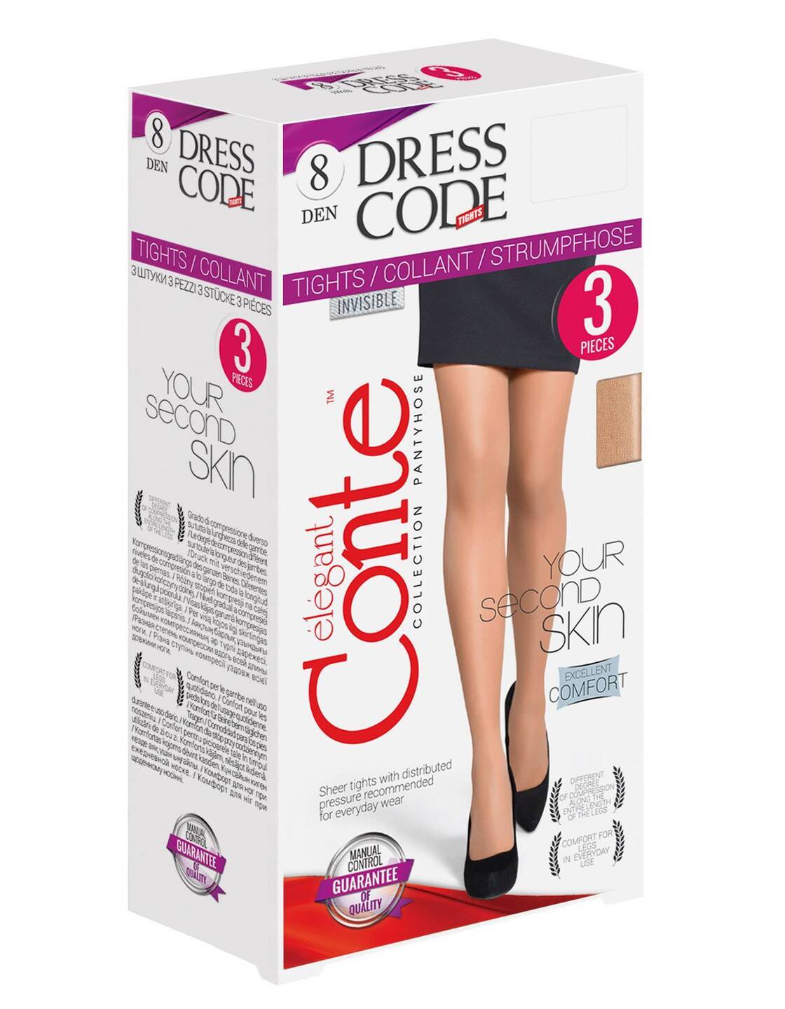 Колготки женские Conte DRESS CODE 8 (3 штуки) купить в интернет ...