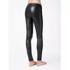 Ультрамодные леггинсы из искусственной кожи с лампасами gloss chic nero, 18С-555ТСП, 170-102/L, CONTE ELEGANT,  - 4