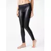 Ультрамодные леггинсы из искусственной кожи с лампасами gloss chic nero, 18С-555ТСП, 170-102/L, CONTE ELEGANT,  - 3