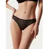 Бесшовные женские трусы «бразилиана» из хлопка с итальянским кружевом demure lbr 1280 black, 20С-1255ТСП, 90/XS, CONTE ELEGANT,  - 1