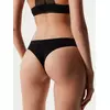 Бесшовные женские трусы «бразилиана» из хлопка с итальянским кружевом demure lbr 1280 black, 20С-1255ТСП, 90/XS, CONTE ELEGANT,  - 2