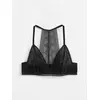 Бюстье с треугольными чашками из хлопка с итальянским кружевом demure lbe 1276 black, 20С-1251ТСП, 170-84/XS, CONTE ELEGANT,  - 6