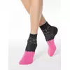 Носки женские conte classic (стразы, люрекс) 122 черный-розовый, 17С-46СП, 36-37 (23), CONTE ELEGANT,  - 1