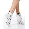 Короткие хлопковые женские носки с рисунками ©disney и пикотом-«язычком» 206 белый, 20С-1СПМ, 36-37 (23), CONTE ELEGANT,  - 2