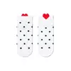 Короткие женские хлопковые носки с пикотом-«сердечком» в горошек 222 белый, 20С-18СП, 39-41 (25-27), CONTE ELEGANT,  - 3