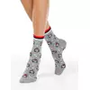 Новогодние женские носки с люрексом «xmas panda» 518 серый, 20С-34СП, 36-39 (23-25), CONTE ELEGANT,  - 1