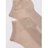 Ультракороткие женские носки из вискозы с ажурным переплетением 277 кремовый, 21С-30СП, 38-39 (25), CONTE ELEGANT,  - 4