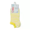 Носки женские хлопковые active (ультракороткие) 073 белый-желтый, , 36-37 (23), CONTE ELEGANT, - 3