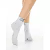 Хлопковые женские носки classic с пикотом «puppy» 252 светло-серый, 17С-183СП, 40-41 (27), CONTE ELEGANT,  - 1