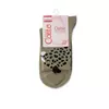 Хлопковые женские носки classic с пикотом «leopard»  249 хаки, 17С-183СП, 40-41 (27), CONTE ELEGANT,  - 4