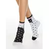 Носки женские хлопковые conte happy c рисунками "котики" 174 черный-белый, 18С-227СП, 36-39 (23-25), CONTE ELEGANT,  - 1