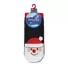 Короткие новогодние мужские носки "санта-клаус" с пушистой нитью и помпоном 446, 19С-82СП, 42-45 (27-29), DIWARI,  - 2