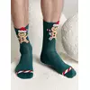 Новогодние мужские носки diwari new year 652 темно-бирюзовый, 21С-71СП, 42-45 (27-29), DIWARI,  - 1