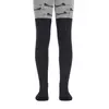 Колготки детские  sof-tiki (махровые внутри) с рисунками 532 серый-черный, 7С-38СП, 140-146 (22), CONTE-KIDS,  - 1