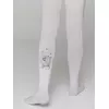 Колготки детские из микрофибры с рисунком beauty bianco, 21С-89СП, 104-110, CONTE ELEGANT,  - 4