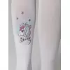 Колготки детские из микрофибры с рисунком beauty bianco, 21С-89СП, 104-110, CONTE ELEGANT,  - 5