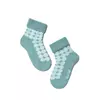 Теплые махровые детские носки sof-tiki (с отворотом) 222 бирюза, 6С-19СП, 16, CONTE-KIDS,  - 1