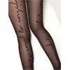 Колготки женские с заниженной талией и надписью «no angel» fantasy no angel nero, , 2, CONTE ELEGANT, - 3