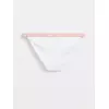 Трусы женские «танга» из хлопка в рубчик active base lta 1261 off-white, , 90/XS, CONTE ELEGANT, - 3