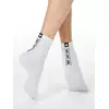 Хлопковые женские носки с рисунком "conte" 152 белый, 7С-22СП, 36-38 (23-25), CONTE ELEGANT,  - 1