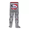 Новогодние детские колготки «xmas panda» conte-kids 554 серый, 19С-95/1СП, 62-74 (12), CONTE-KIDS,  - 3