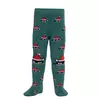 Колготки детские новогодние с помпоном «xmas cat» 557 темно-бирюзовый, 19С-96/1СП, 80-86 (14), CONTE-KIDS,  - 2
