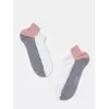 Ультракороткие женские хлопковые носки active с «язычком»  393 белый-серый, 19С-245СП, 39-41 (25-27), CONTE ELEGANT,  - 5