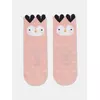 Хлопковые детские носки tip-top (мордашки) 603 пепельно-розовый, 17С-59СП, 18, CONTE-KIDS,  - 1