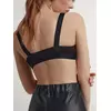 Бюстье в рубчик с v-образной линией декольте tie dye rib lbe 2208 black, 22С-2183ТСП, 170-84/XS, CONTE ELEGANT,  - 2
