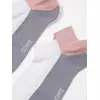 Ультракороткие женские хлопковые носки active с «язычком»  393 белый-серый, 19С-245СП, 39-41 (25-27), CONTE ELEGANT,  - 4