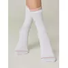 Удлиненные женские носки из хлопка в рубчик с надписью «іскра» 437 белый, 22С-29СП, 36-37 (23), CONTE ELEGANT,  - 2