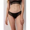 Трусы женские «бразилиана» из геометрического кружева и хлопка grafic lace lbr 1983 black, 21С-2000ТСП, 94/S, CONTE ELEGANT,  - 1