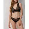 Трусы женские «бразилиана» из фактурного кружева с фигурным вырезом grafic lace lbr 1984 black, 21С-2001ТСП, 90/XS, CONTE ELEGANT,  - 4