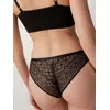 Трусы женские «бикини» из геометрического кружева и хлопка grafic lace lb 1985 black, 21С-2002ТСП, 106/XL, CONTE ELEGANT,  - 2