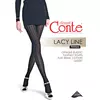 Колготки женские с ажурным рисунком и полосами lacy line nero, 22С-134СП, 3, CONTE ELEGANT,  - 1