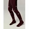 Хлопковые детские колготки tip-top с люрексом 545 бордо, 19С-36СП, 116-122 (18), CONTE-KIDS,  - 1