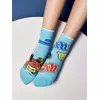 Хлопковые детские носки "веселые ножки" 947 бирюза, 17С-10СП, 16, CONTE-KIDS,  - 1