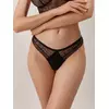 Трусы «бразилиана» из фактурного кружева и хлопка lace twist lbr 1989 black, 21С-2006ТСП, 102/L, CONTE ELEGANT,  - 1