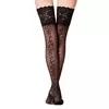 Чулки с ажурной резинкой и цветочным рисунком glamor nero, 22С-140СП, 23-25 (1/2), CONTE ELEGANT,  - 4