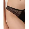 Трусы «бразилиана» из фактурного кружева и хлопка lace twist lbr 1989 black, 21С-2006ТСП, 102/L, CONTE ELEGANT,  - 2
