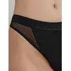 Трусы женские «бразилиана» из хлопка и эластичной сеточки rib with mesh lbr 2494 black, 22С-2507ТСП, 90/XS, CONTE ELEGANT,  - 3