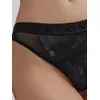 Трусы женские «бразилиана» из хлопка и эластичной сеточки rib with mesh lbr 2494 black tie dye, 22С-2507ТСП, 90/XS, CONTE ELEGANT,  - 3