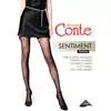 Колготки c диагональными надписями conte sentiment nero, 23С-66СП, 4, CONTE ELEGANT,  - 1