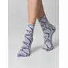 Плотные женские носки с вывязанным рисунком «my dreams» conte fantasy 23с-80сп nero-bianco, 23С-80СП, 36-39 (23-25), CONTE ELEGANT,  - 2
