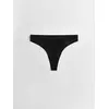 Трусы женские «бразилиана» из хлопка и эластичной сеточки rib with mesh lbr 2494 black, 22С-2507ТСП, 90/XS, CONTE ELEGANT,  - 5