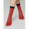 Сияющие женские носки с объемными рисунками «hearts» fantasy gold-rosso, 23С-109СП, 36-39 (23-25), CONTE ELEGANT,  - 3