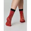 Сияющие женские носки с объемными рисунками «hearts» fantasy gold-rosso, 23С-109СП, 36-39 (23-25), CONTE ELEGANT,  - 2