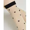 Сияющие женские носки с объемными рисунками «hearts» fantasy gold-natural, 23С-109СП, 36-39 (23-25), CONTE ELEGANT,  - 3