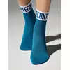 Носки женские вискозные (удлиненные) active 273 темно-бирюзовый-белый, 21С-24/1СП, 36-37 (23), CONTE ELEGANT,  - 1