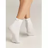 Матовые носки с сияющей термоаппликацией moment fantasy gold-bianco, 24С-6СП, 36-38 (23-25), CONTE ELEGANT,  - 4